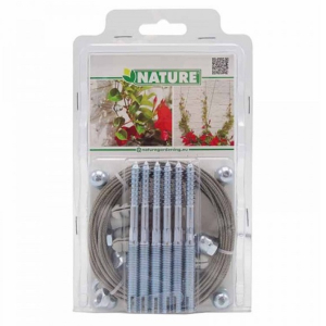 Kit Palissage Câble Acier pour Plantes Grimpantes Nature